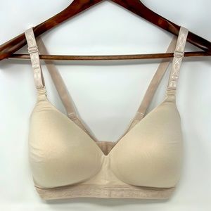 Olga by Warner’s Nude Wire Free Front Snap Nursing Bra Size 38DD